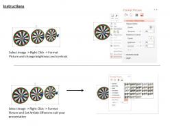 0614 darts hitting on targets image graphics for powerpoint