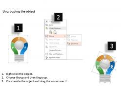 0614 financial circular process bulb diagram powerpoint template slide