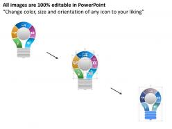 37762007 style variety 3 idea-bulb 5 piece powerpoint presentation diagram infographic slide