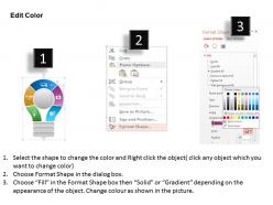 37762007 style variety 3 idea-bulb 5 piece powerpoint presentation diagram infographic slide