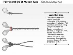 0614 four members of the myosin type medical images for powerpoint