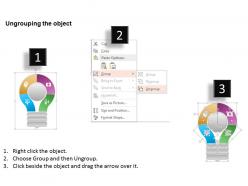 50364979 style variety 3 idea-bulb 4 piece powerpoint presentation diagram infographic slide