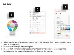 50364979 style variety 3 idea-bulb 4 piece powerpoint presentation diagram infographic slide