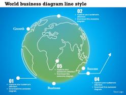 0614 global business success and growth diagram powerpoint template slide