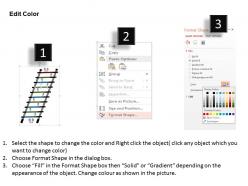 0614 goal setting ladder powerpoint presentation slide template