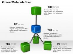 0614 green molecule design illustration image graphics for powerpoint