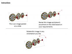0614 hit bulls eye centre of target image graphics for powerpoint