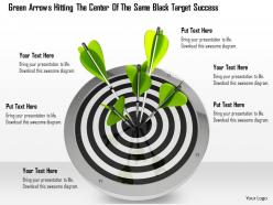 0614 hit on target success concept image graphics for powerpoint