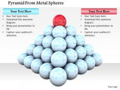 0614 pyramid of metal spheres image graphics for powerpoint