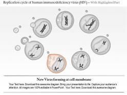 0614 replication cycle of human immunodeficiency virus hiv medical images for powerpoint
