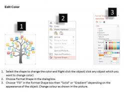0614 social media diagram for brand marketing powerpoint template slide