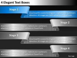 0620 business management consultant 4 elegant text boxes powerpoint slides
