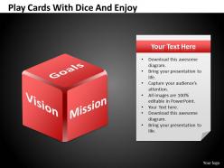 0620 business powerpoint presentations dice and enjoy templates ppt backgrounds for slides