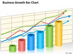 0620 Business Strategy Consultant Growth Bar Chart Powerpoint Templates