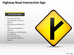 0620 business strategy consultants highway road intersection sign powerpoint slides