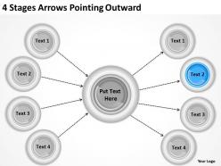0620 change management consulting 4 stages arrows pointing outward ppt backgrounds for slides