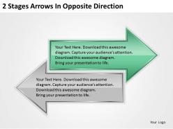 0620 consulting companies 2 stages arrows opposite direction powerpoint templates ppt backgrounds for slides