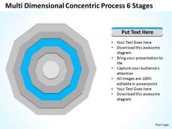 0620 consulting companies concentric process 6 stages powerpoint templates ppt backgrounds for slides