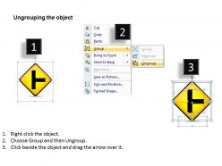 0620 corporate strategy section road sign for warning powerpoint templates