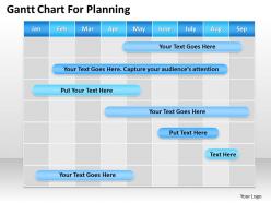 0620 Management Consultant Gantt Chart For Planning Powerpoint Templates