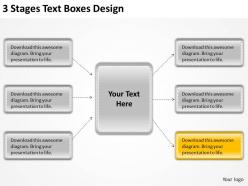 0620 management consultants 3 stages text boxes design powerpoint templates