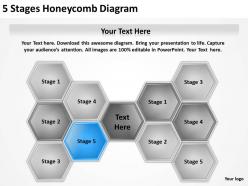 0620 management consulting 5 stages honeycomb diagram powerpoint slides