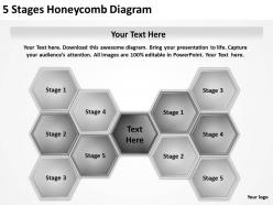 0620 management consulting 5 stages honeycomb diagram powerpoint slides