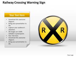 0620 management consulting business railway crossing warning sign powerpoint slides