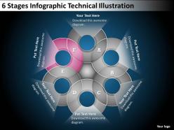 0620 management consulting companies 6 stages info graphic technical illustration ppt backgrounds for slides