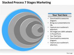 0620 marketing plan stacked process 7 stages powerpoint templates ppt backgrounds for slides