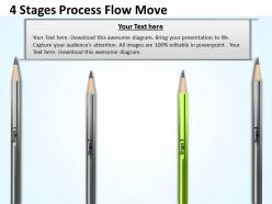 0620 project management 4 stages process flow move powerpoint templates ppt backgrounds for slides