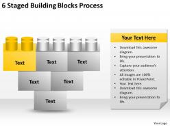 0620 strategic planning 6 staged building blocks process powerpoint templates