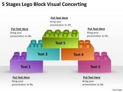0620 strategic planning consultant 5 stages lego block visual concerting powerpoint backgrounds for slides