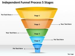 0620 Strategy Consultant Funnel Process 5 Stages Powerpoint Templates PPT Backgrounds For Slides