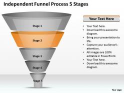0620 strategy consultant funnel process 5 stages powerpoint templates ppt backgrounds for slides