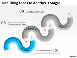 0620 strategy consultant one thing leads to another 3 stages powerpoint templates backgrounds for slides