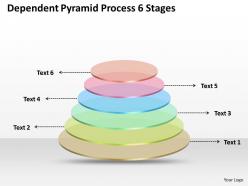 0620 strategy consultants pyramid process 6 stages powerpoint templates ppt backgrounds for slides