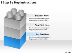 0620 strategy consulting 3 step by instructions powerpoint slides