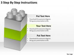 0620 strategy consulting 3 step by instructions powerpoint slides