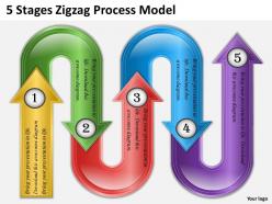 0620 strategy consulting 5 stages zigzag process model powerpoint templates backgrounds for slides