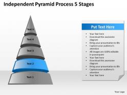 0620 strategy independent pyramid process 5 stages powerpoint templates ppt backgrounds for slides