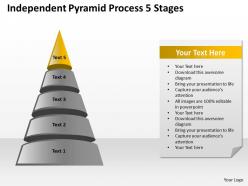 0620 strategy independent pyramid process 5 stages powerpoint templates ppt backgrounds for slides