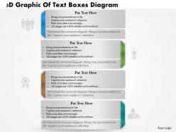 0714 business consulting 3d graphic of text boxes diagram powerpoint slide template