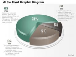 0714 business consulting 3d pie chart graphic diagram powerpoint slide template