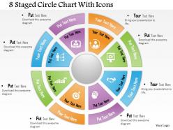 0714 business consulting 8 staged circle chart with icons powerpoint slide template