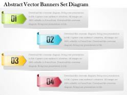 0714 business consulting abstract vector banners set diagram powerpoint slide template