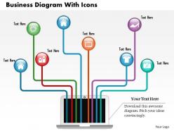 0714 business consulting business diagram with icons powerpoint slide template