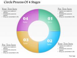 0714 business consulting circle process of 4 stages powerpoint slide template