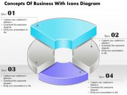 0714 business consulting concepts of business with icons diagram powerpoint slide template