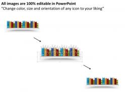 0714 business consulting graphic of book shelf diagram powerpoint slide template